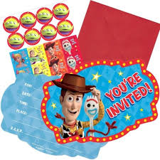 Toy Story 4 Invitations (x8u)