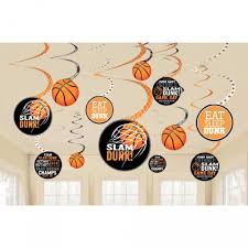 Swirl Decorations Basketball (x12u)