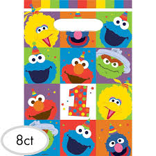 Elmo Sesame Street One Loot Bags (x8u)