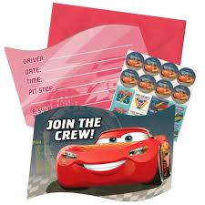 Cars Invitations (x8u)
