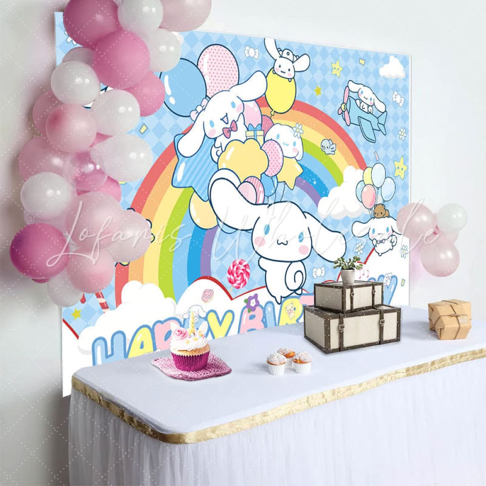Cinnamoroll Happy Birthday Backdrop (x1u)
