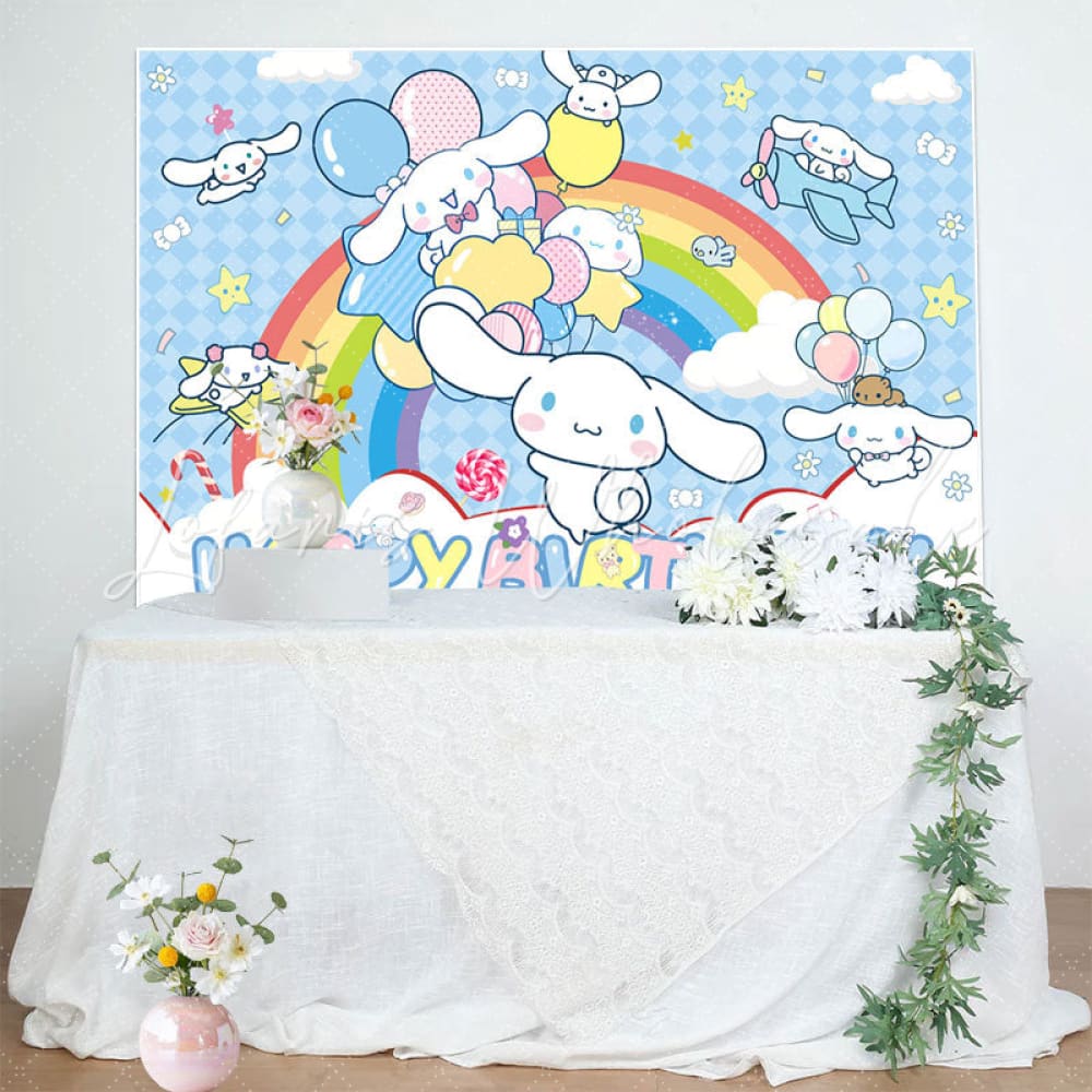 Cinnamoroll Happy Birthday Backdrop (x1u)