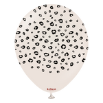 Kalisan Balloons 12" Printed Safari Leopard White Sand 25pcs