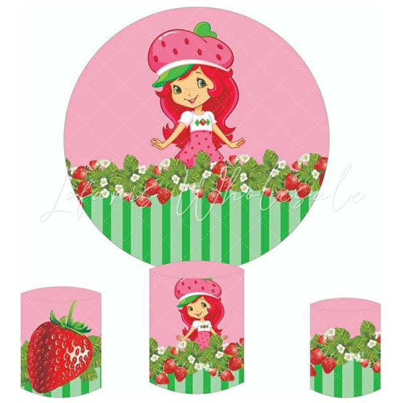 Alquiler - Strawberry Shortcake Backdrop Kit (Solo Pick Up)
