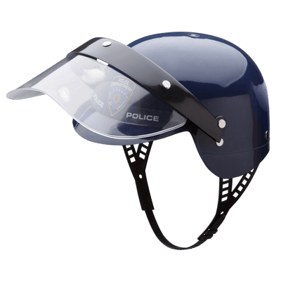 Police Helmet w/Transparent Visor