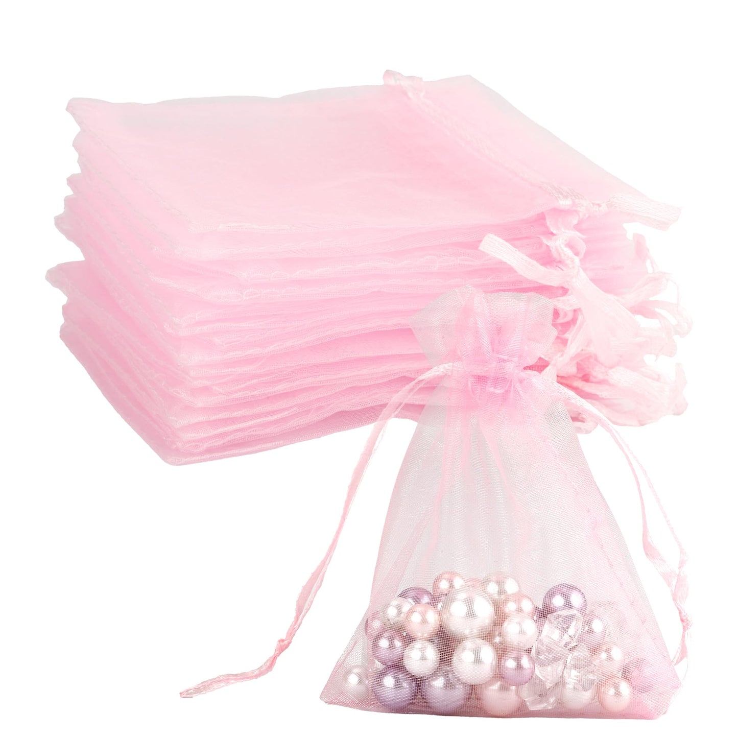 Organza Rosa Baby 4"x5" 10pcs