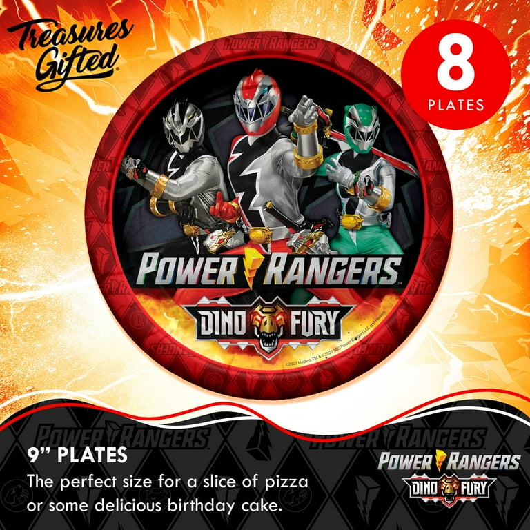 Power Rangers Plates 9in - Power Rangers Party Supplies 8pcs