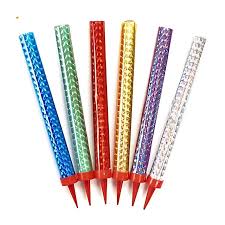 Party Candles Multicolor 6pcs