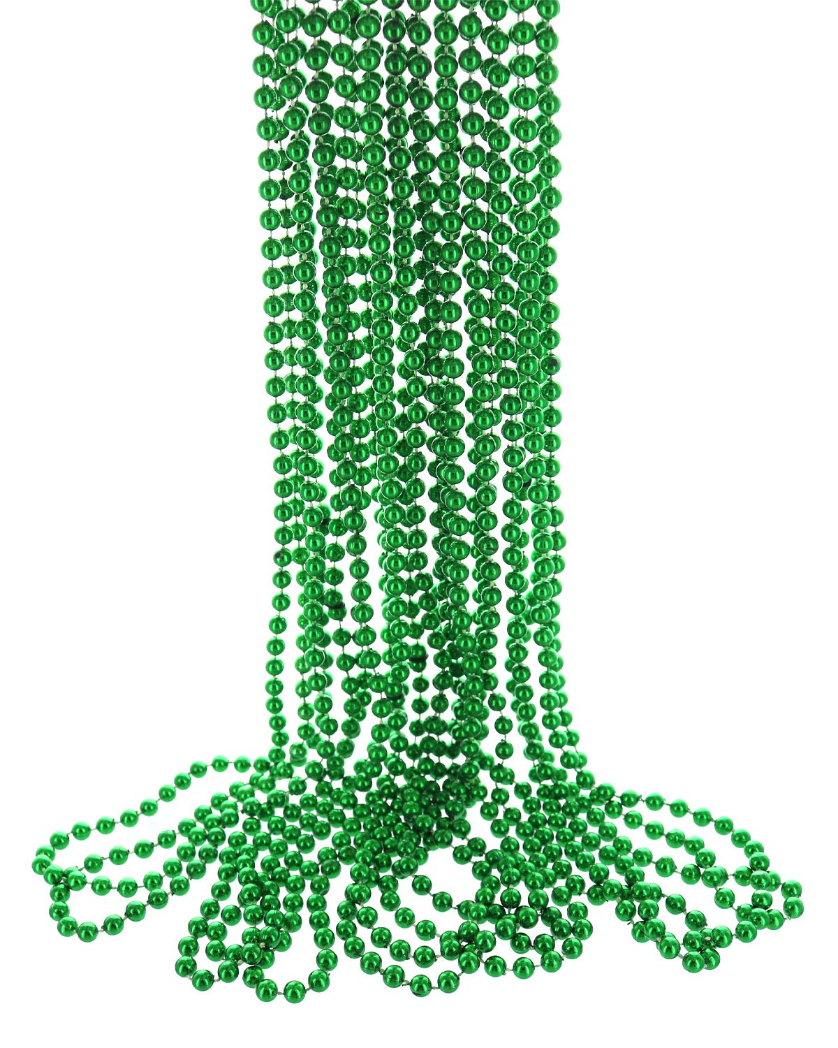Green Beads Necklaces 12pcs