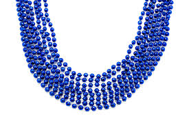 Blue Beads Necklaces 12pcs