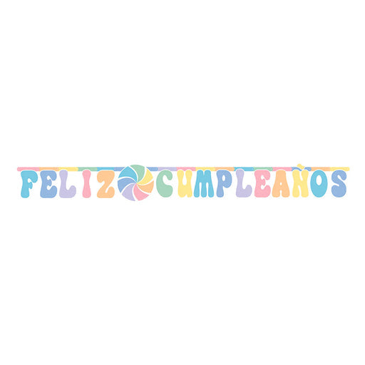 Banner Feliz Cumpleaños Candy (Sempertex)
