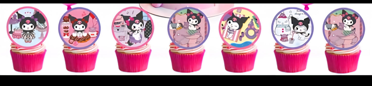Kuromi Birthday Decoration - Cupcake (x1u)