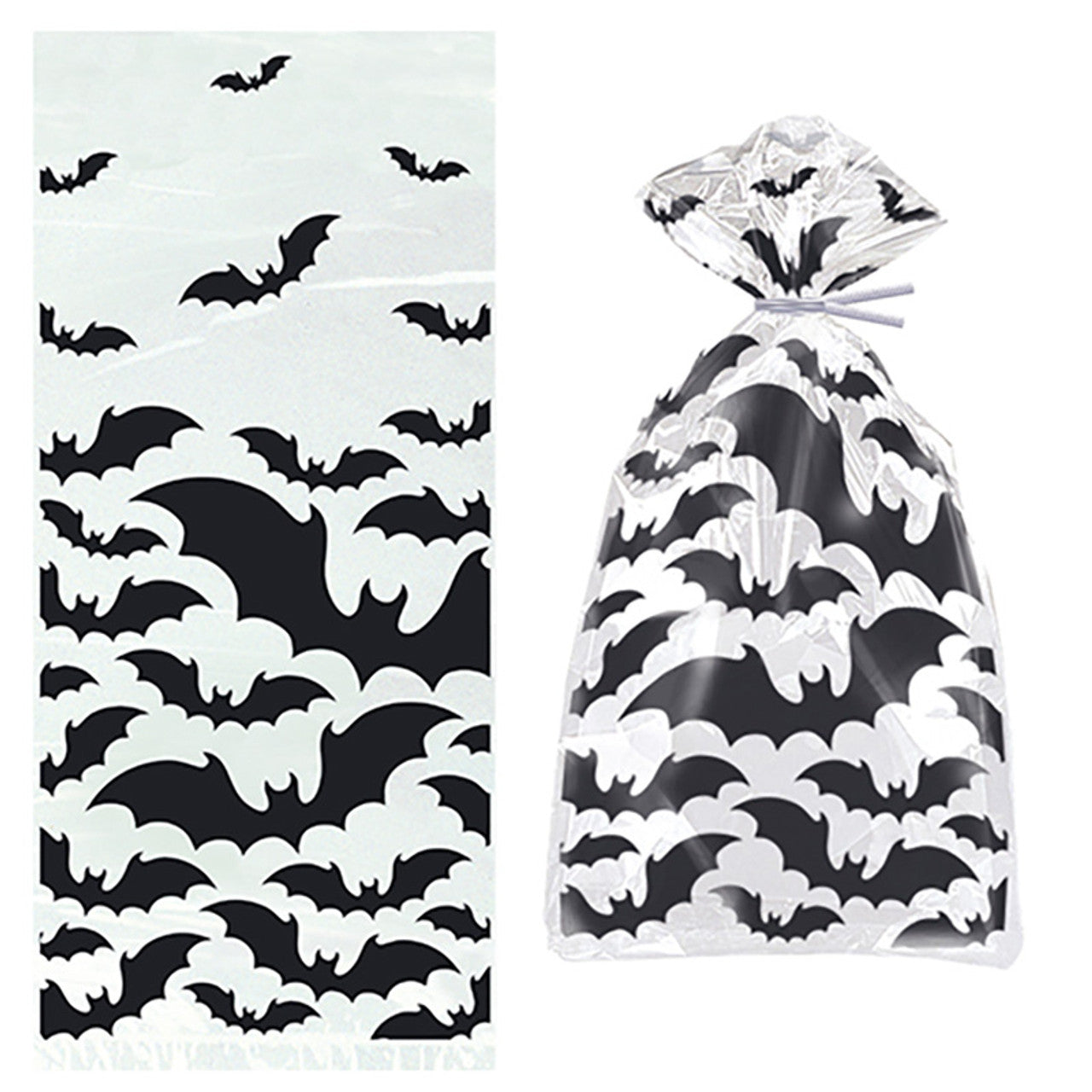 Black Bats Halloween Cello Bag 20pcs