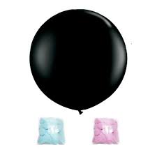 Gender Reveal Balloons Latex 24" Confetti