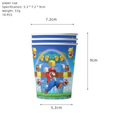Mario Bros Vasos (x10u)