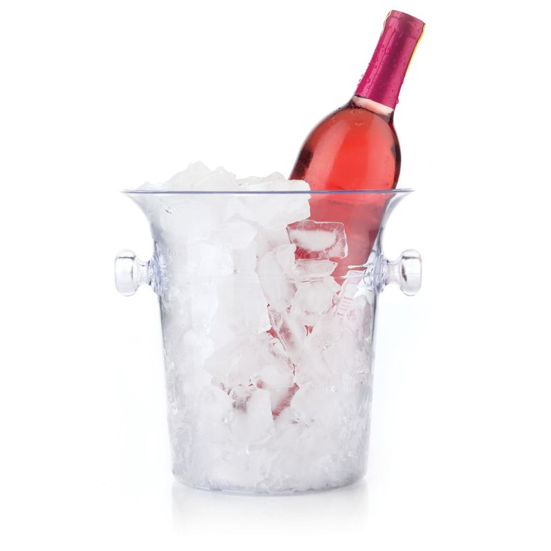 Hielera de Plástico Transparente/Clear