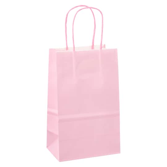 Paper Gift Bags Pink 12 Pcs