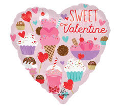 Sweet Valentine Heart Foil Balloon 18"