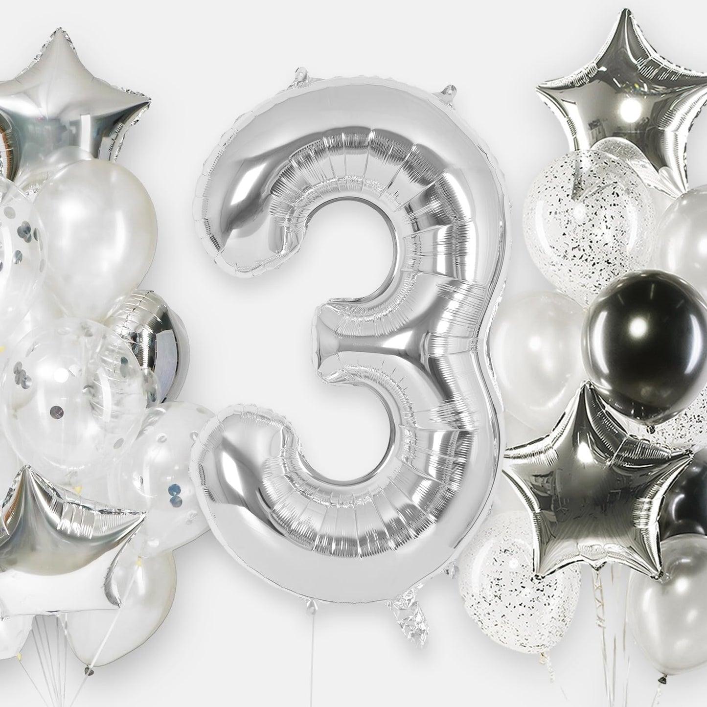 Supershape 34" Number #3 Silver