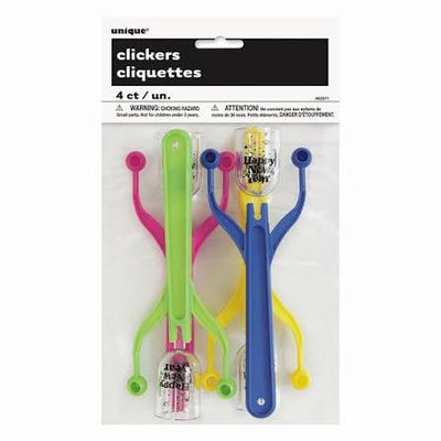 Party Clickers Happy New Year 4pcs