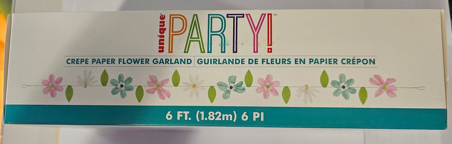 Spring Floral Flower Garland – 10.5”