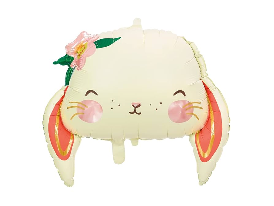 Cute Rabbit Head Foil Balloons