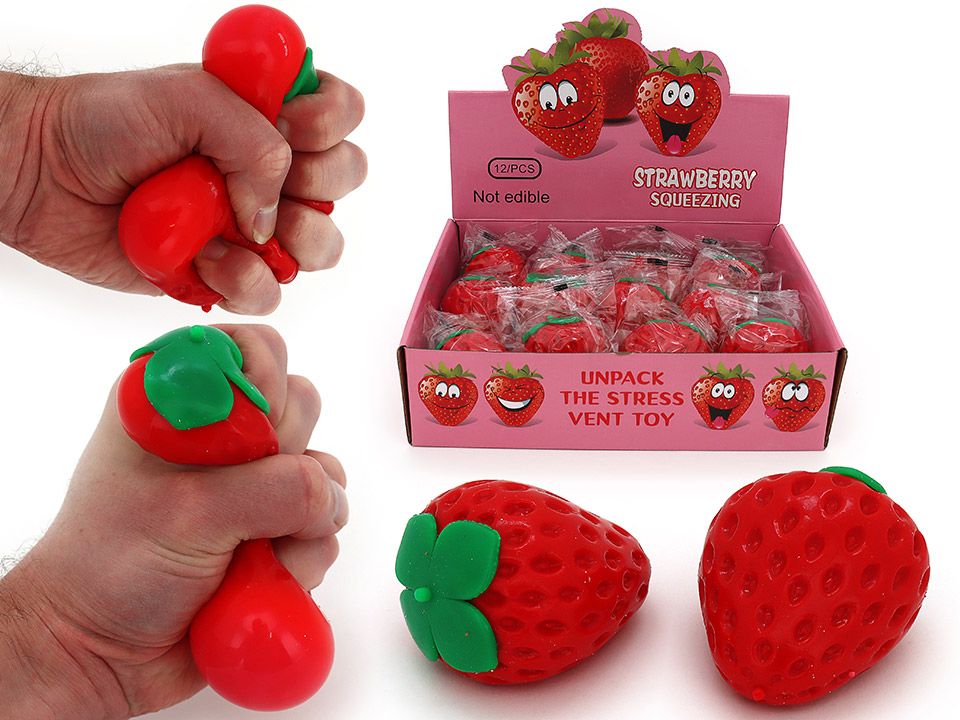 Strawberry Squeezing Squishy 1pcs