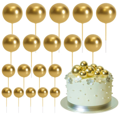 Cake topper Set Gold 20pcs