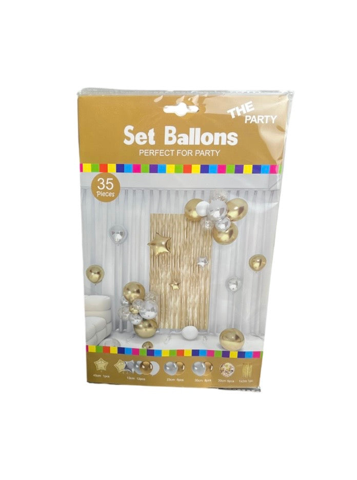 Party Deco Rain Curtain Balloon Chain Set 35pcs