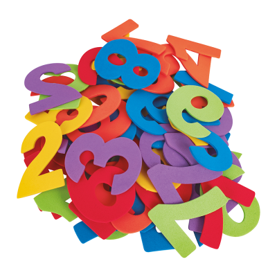 Número en Foamies Adhesivos 60pcs