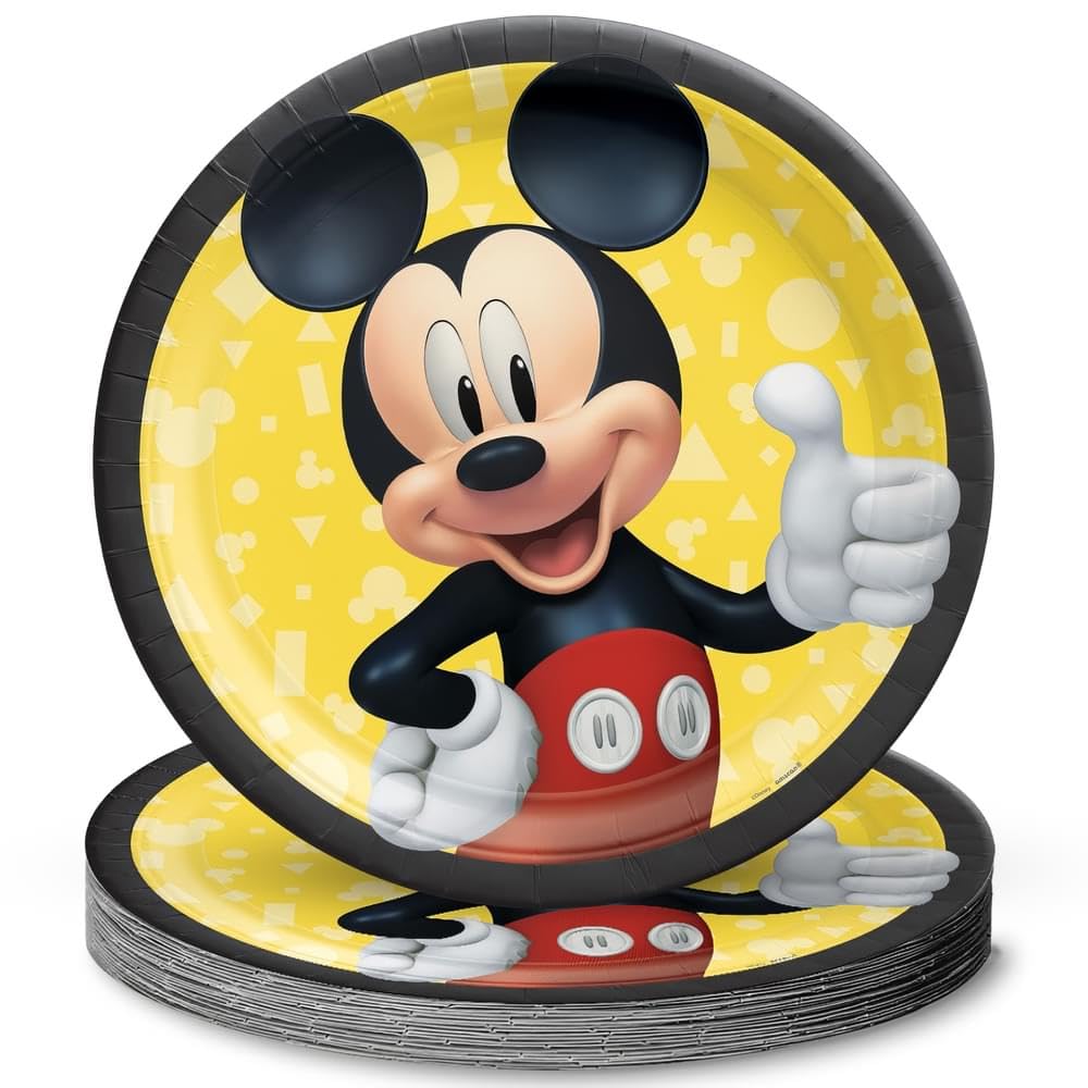 Mickey Mouse Forever 9" Round Plates 8pcs