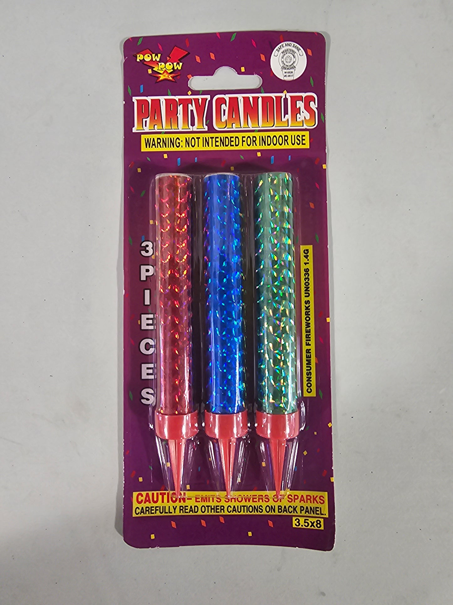 Party Candles x3 unidades