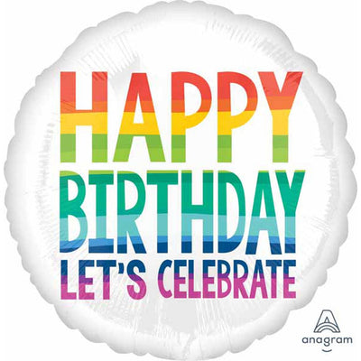 Rainbow Wishes Foil Balloon 18"