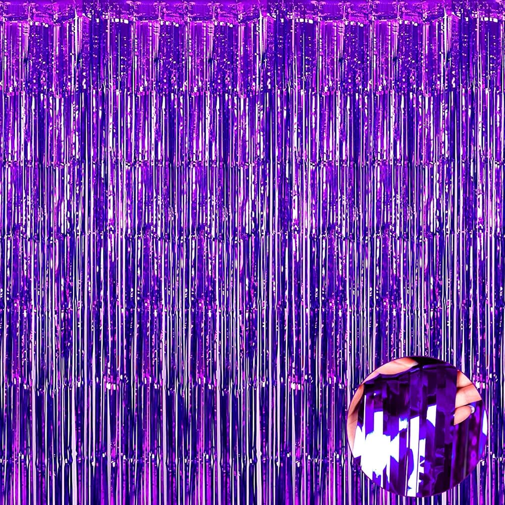 Foil Curtain Purple 3ft x 8ft