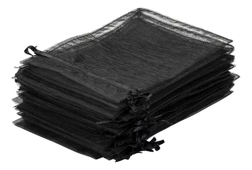 Organza Black 5"x7" 6 pcs
