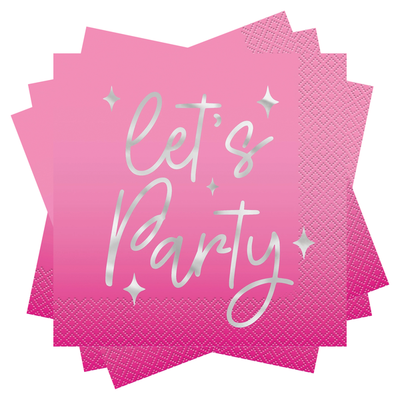Dance Disco Party Napkins 16pcs