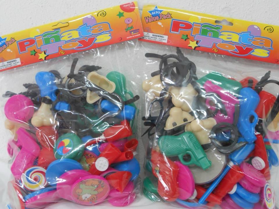 Juguetes para Piñata 64pcs
