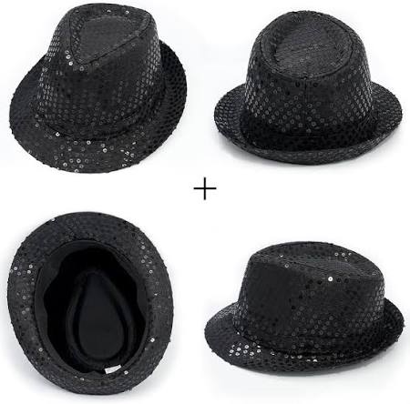 Seequin Trilby Hat Black