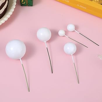 Cake topper Set White 20pcs