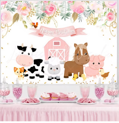 Backdrop Granja Niña