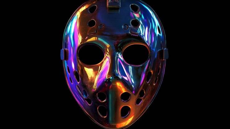 Máscara de Hockey Cromada Halloween