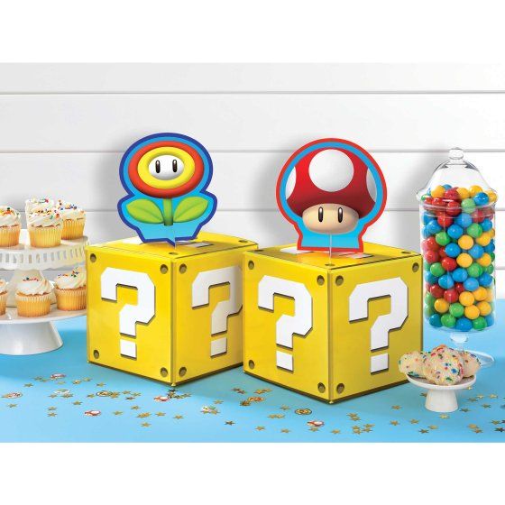 Super Mario Bro Centerpiece kit 4 pcs