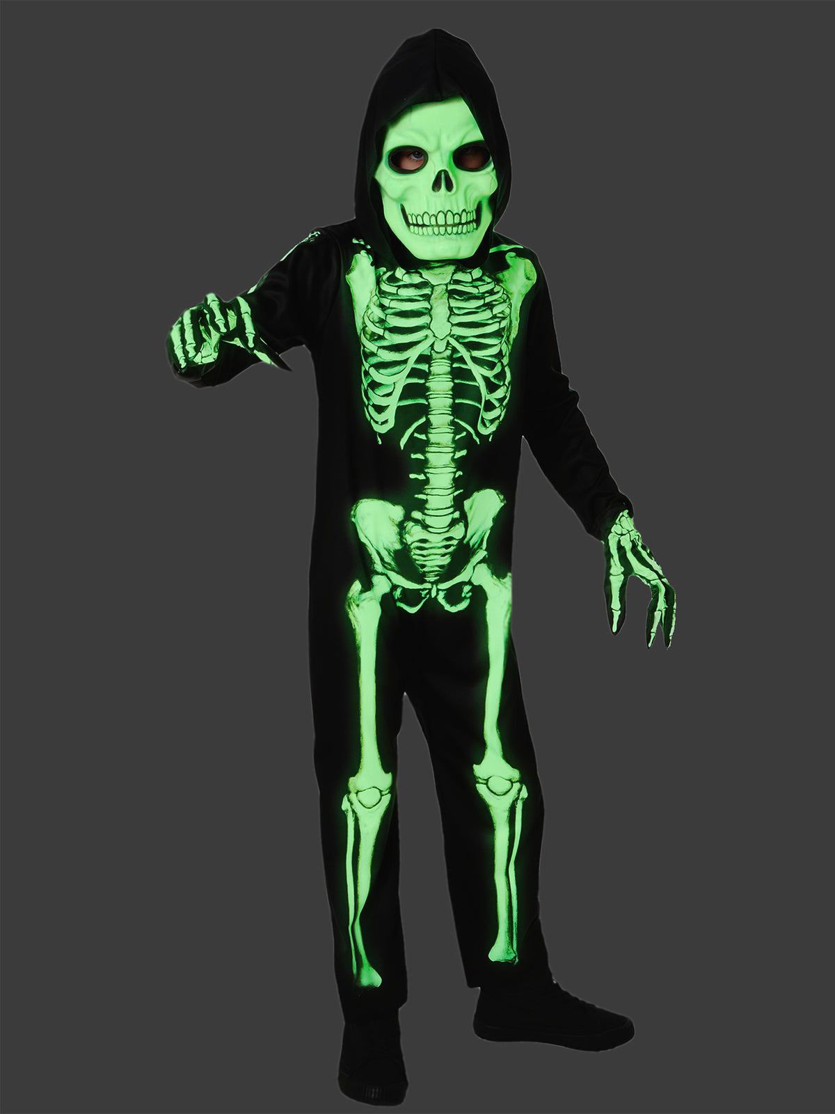 Glow in the Dark Skeleton Kids Boy Costume