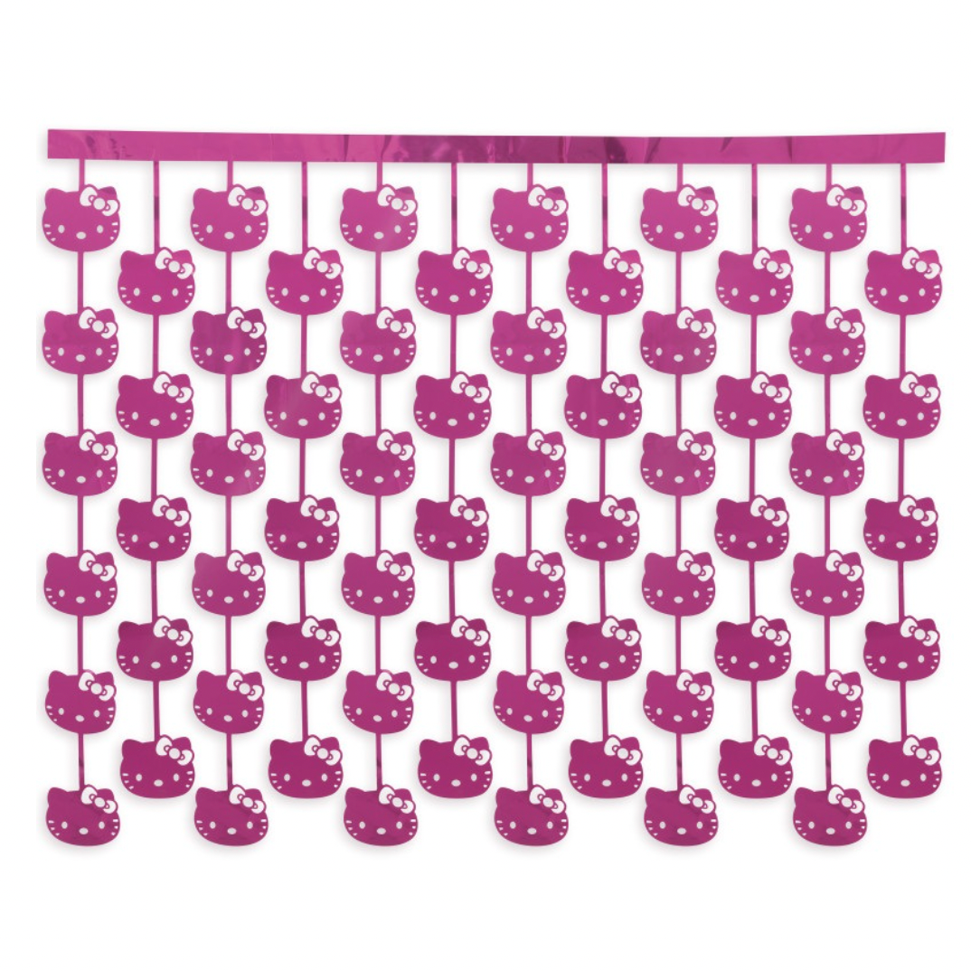 Hello Kitty Cut Foil Photo Booth Backdrop