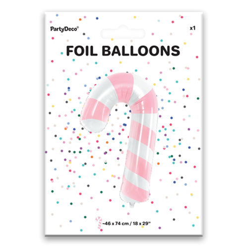 Christmas Pastel Candy Cane Foil Balloon