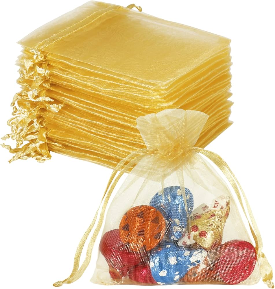 Organza Oro 3"x4" 12pcs