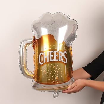 Mug Cheers Foil Balloon 34" 1pcs