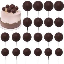 Cake topper Set Brown 20pcs