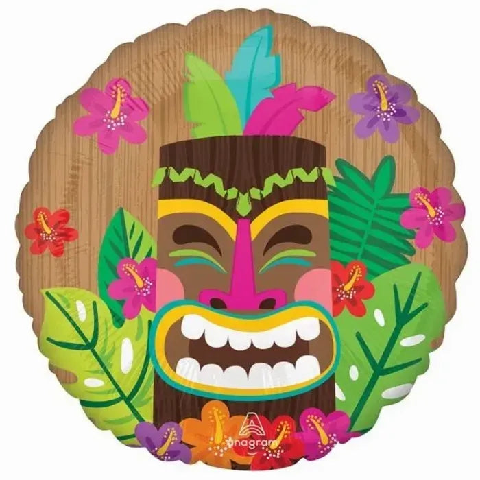 Bouquet Vintage Tiki Foil Balloons 5pcs