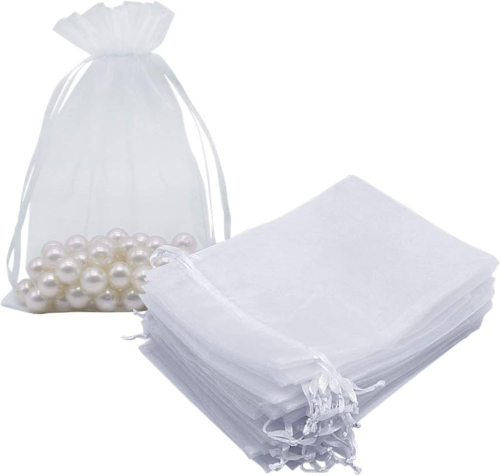 Organza Blanca 5"x7" 6pcs